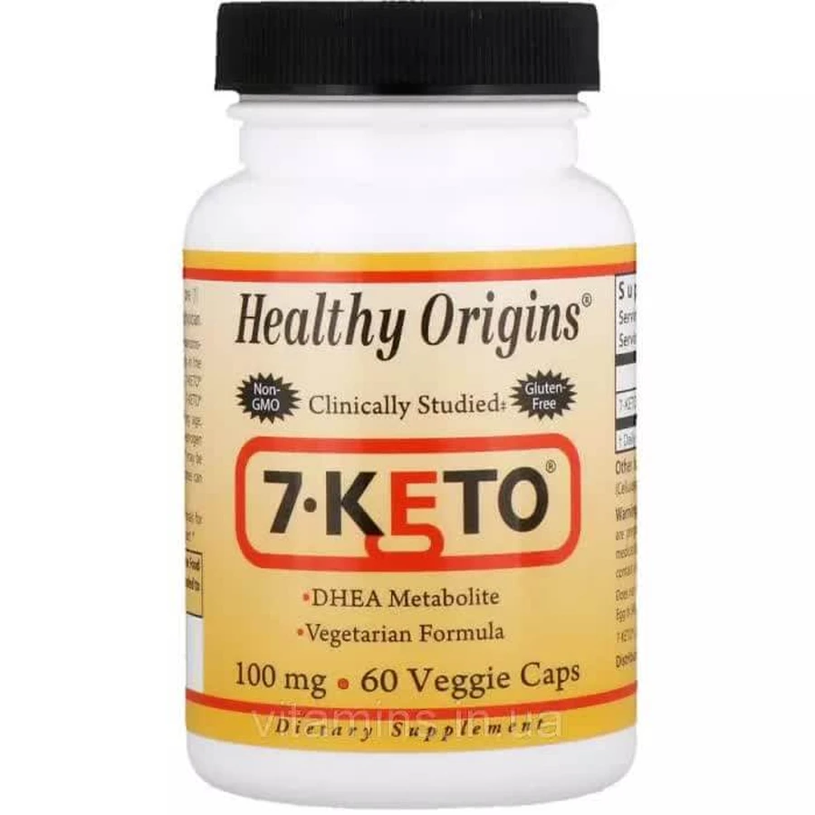 7-Кето 100 мг Healthy Origins 60 капсул: ціни та характеристики