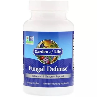 Ферментная поддержка и растительная защита от грибков Fungal Defense Garden of Life 84 вегетарианские капсулы