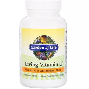 Живой витамин С Living Vitamin C Garden of Life 60 вегетарианских капсул