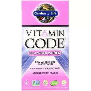 Жіночі мультивітаміни 50+ Vitamin Code Garden of Life 120 вегетаріанських капсул