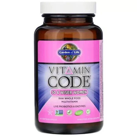 Жіночі мультивітаміни 50+ Vitamin Code Garden of Life 120 вегетаріанських капсул: ціни та характеристики