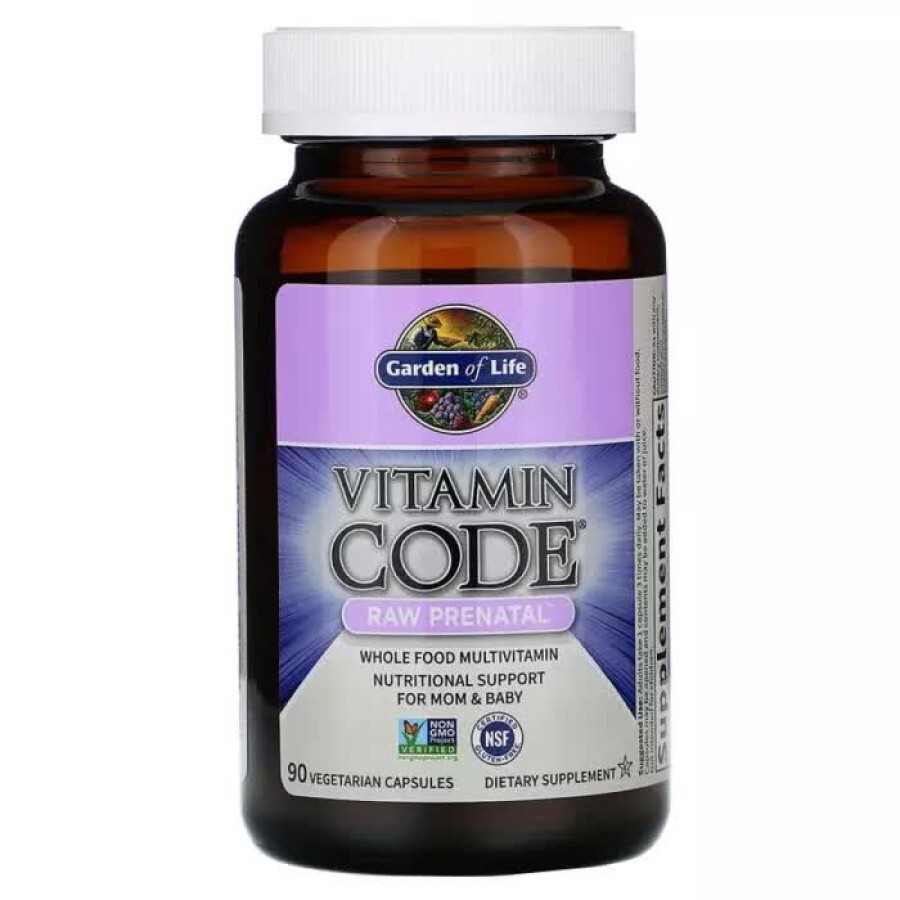 Сырые витамины для беременных RAW Prenatal Vitamin Code Garden of Life 90 вегетарианских капсул: цены и характеристики
