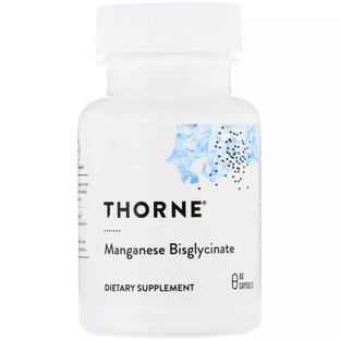 Бисглицинат марганца 15 мг Thorne Research Manganese Bisglycinate 60 капсул