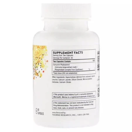 Фитосомы Куркумина 500-SF Curcumin Phytosome Meriva Thorne Research 60 гелевых капсул : цены и характеристики