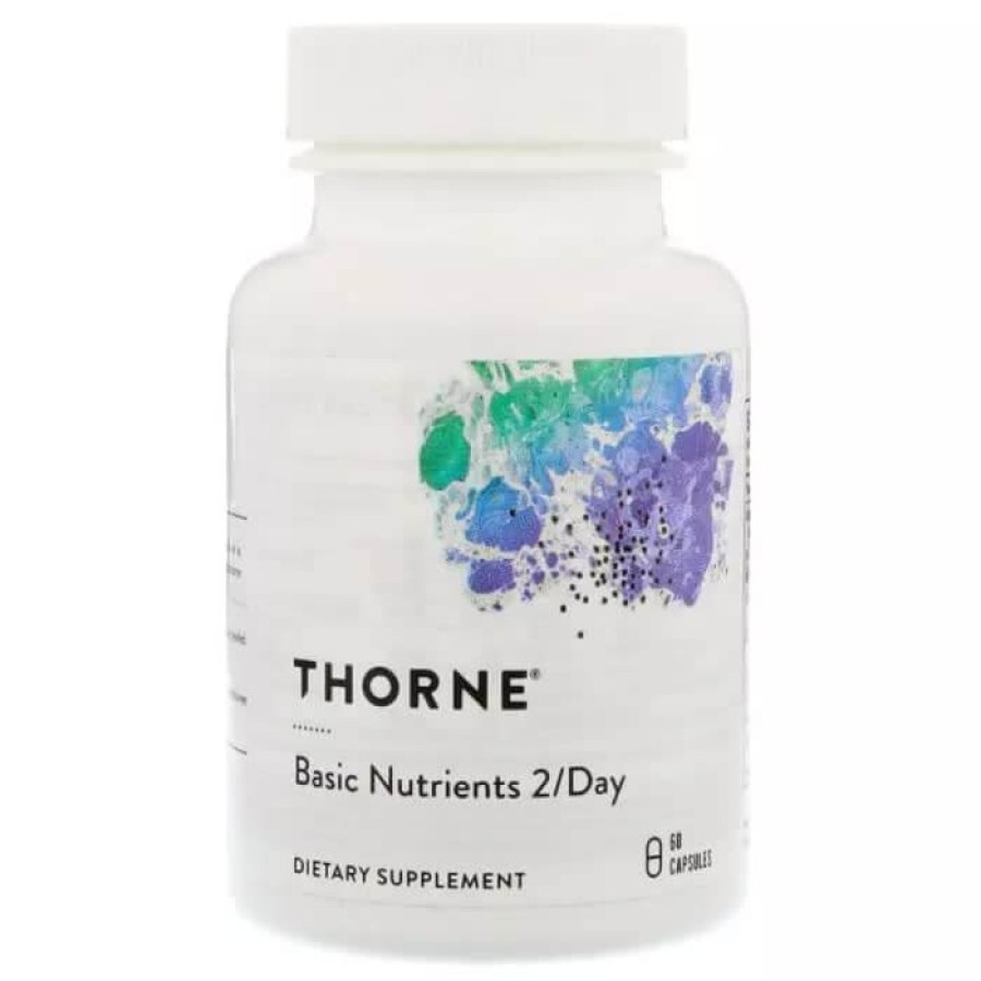 Базовые Питательные Вещества Basic Nutrients 2/Day Thorne Research 60 Капсул: цены и характеристики