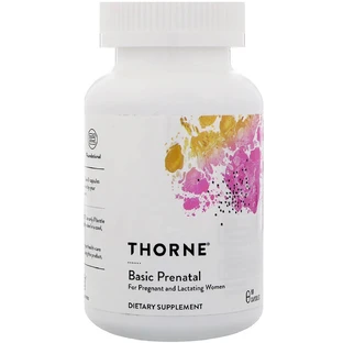 Мультивітаміни для вагітних і годуючих жінок Thorne Research Basic Prenatal 90 капсул