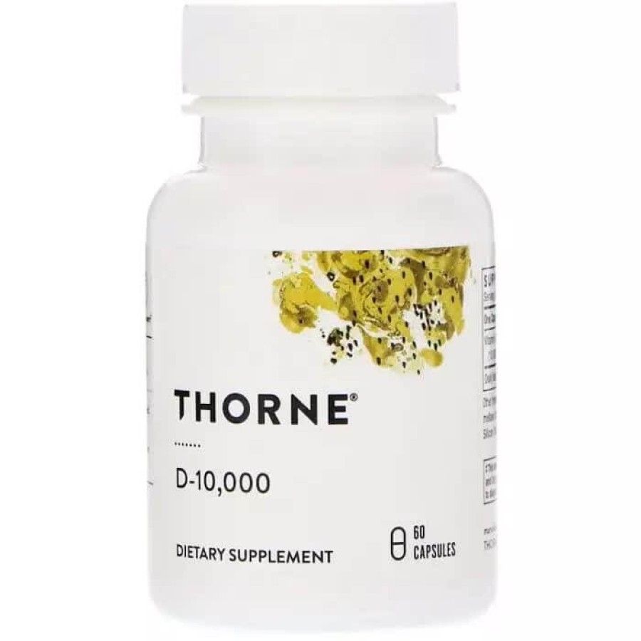 Витамин D3 10 000МЕ Thorne Research D-10000 60 капсул: цены и характеристики
