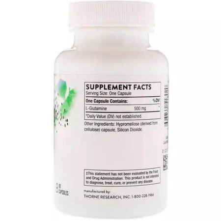 L-Глютамін L-Glutamine Thorne Research 90 капсул: ціни та характеристики