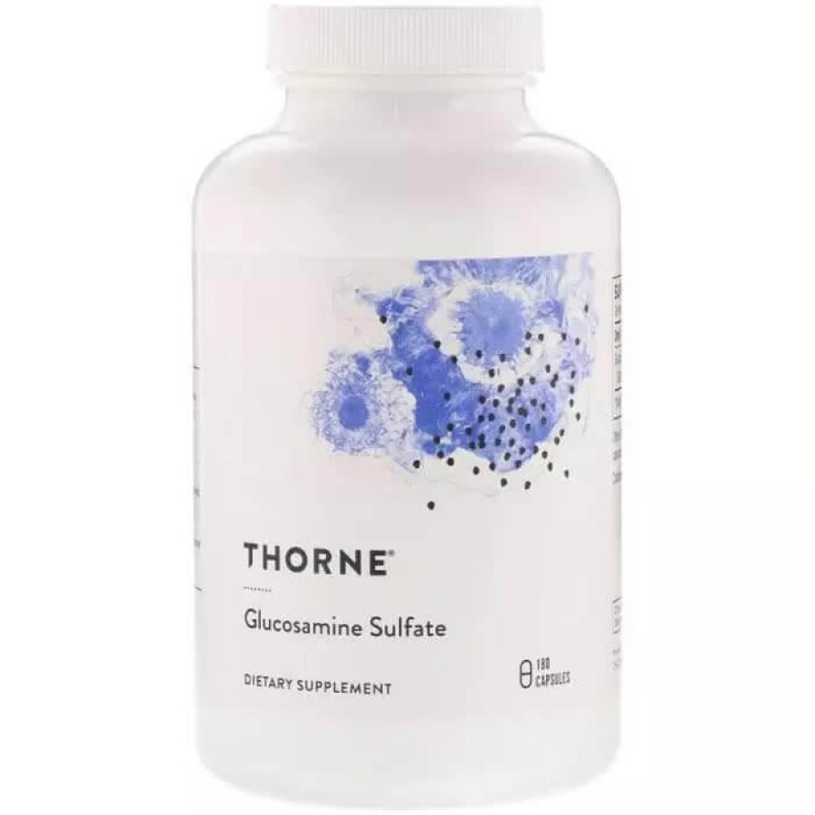 Глюкозамін Сульфат Glucosamine Sulfate Thorne Research 180 рослинних капсул: ціни та характеристики