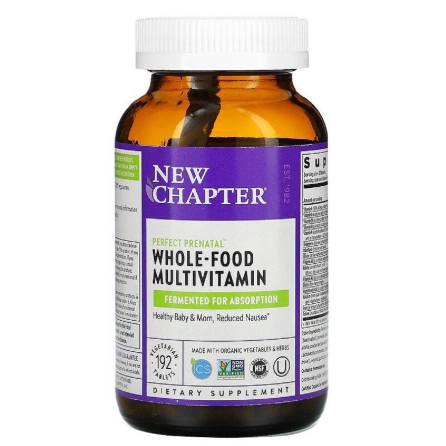 Мультивитамины для беременных Perfect Prenatal New Chapter 192 таблетки: цены и характеристики