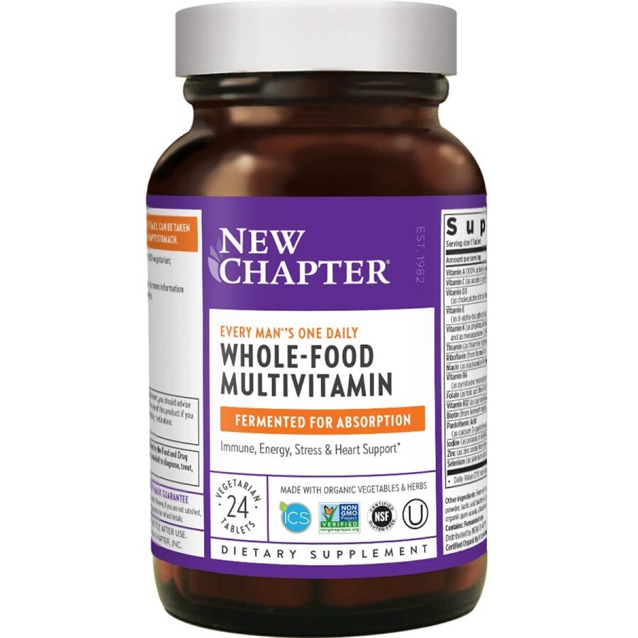 Ежедневные мультивитамины для мужчин Every Man New Chapter 24 таблетки: цены и характеристики