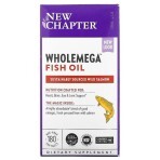 Жир аляскинского лосося 1000 мг Wholemega Alaskan Salmon Oil New Chapter 180 желатиновых капсул: цены и характеристики