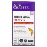 Жир аляскинского лосося 1000 мг Wholemega Alaskan Salmon Oil New Chapter 120 желатиновых капсул