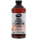 L-Карнітин 3000 мг Рідкий з цитрусовим смаком L-Carnitine Now Foods 473 мл