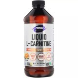 L-Карнітин рідкий з цитрусовим смаком L-Carnitine Now Foods 1000 мг 473 мл