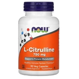 L-Цитрулін 750мг Now Foods L-Citrulline 90 вегетаріанських капсул