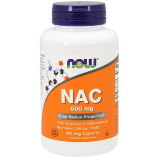 NAC (N-Ацетил-L-Цистеин) 600 мг Now Foods 100 гелевых капсул