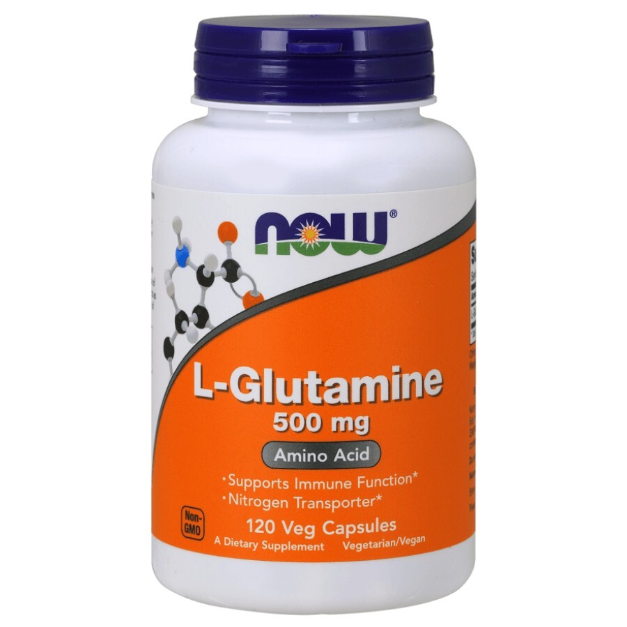 L-Глютамин 500 мг Now Foods120 гелевых капсул: цены и характеристики