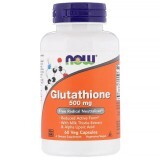 Глутатіон Glutathione Now Foods 500 мг 60 вегетаріанських капсул