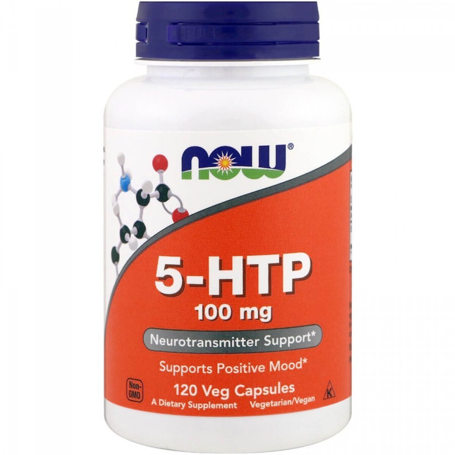 5-HTP (Гидрокситриптофан) 100мг Now Foods 120 вегетарианских капсул: цены и характеристики
