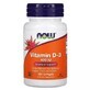 Витамин D3 Vitamin D-3 Now Foods 400 МЕ 180 желатиновых капсул