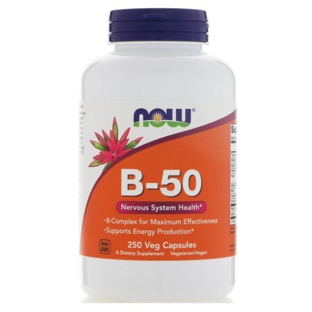 Комплекс B-50 Now Foods 250 вегетаріанських капсул