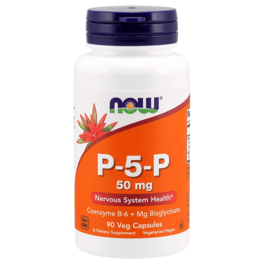 P-5-P (пиридоксальфосфат) 50 мг Now Foods 90 гелевых капсул: цены и характеристики