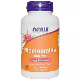 Ниацинамид (В3) 500мг Now Foods 100 капсул
