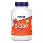 Вітамін С смак апельсинового сока Chewable C-500 Now Foods 100 жувальних таблеток: ціни та характеристики