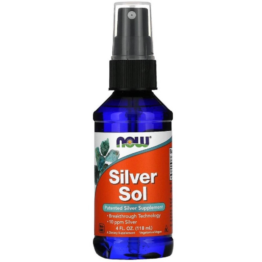 Коллоидное Серебро Now Foods Silver Sol 4 жидких унций (119 мл): цены и характеристики