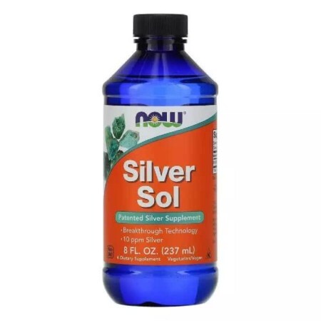 Колоїдне Срібло Now Foods Silver Sol 8 рідких унцій (237 мл)
