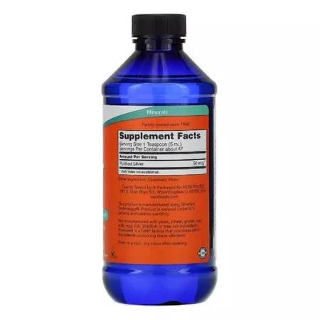 Коллоидное Серебро Now Foods Silver Sol 8 жидких унций (237 мл): цены и характеристики