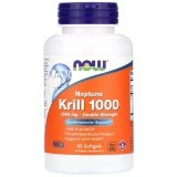 Крилевый жир 1000 мг Neptune Krill 1000 Double Strength Now Foods 60 желатиновых капсул