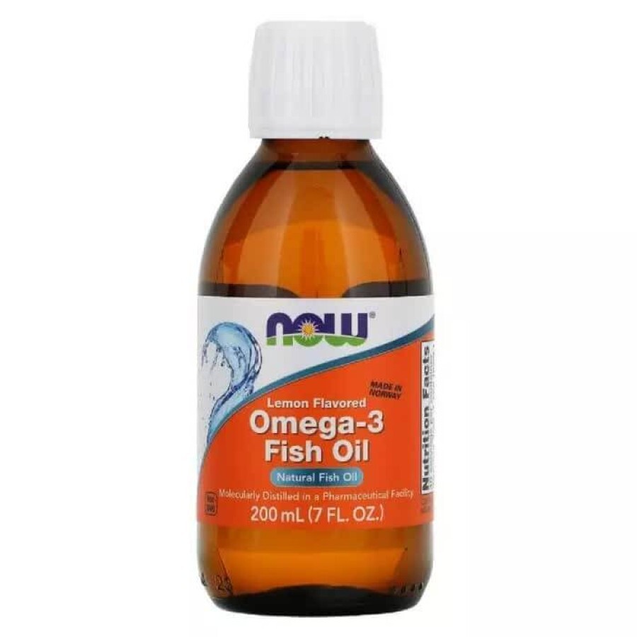 Омега 3 со вкусом лимона Omega 3 Now Foods 200 мл (7 жидких унций): цены и характеристики