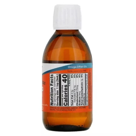 Омега 3 зі смаком лимона Omega 3 Now Foods 200 мл (7 рідких унцій): ціни та характеристики