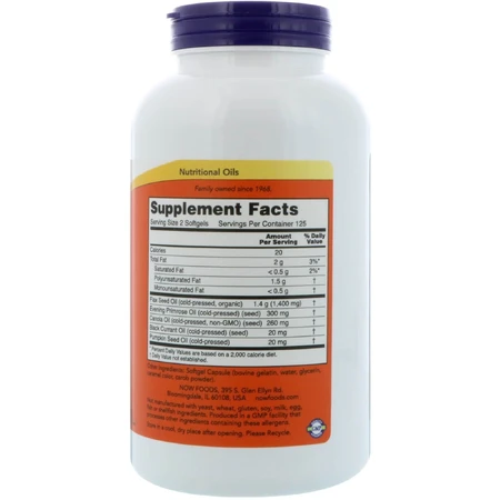 Омега 3-6-9 1000мг Now Foods 250 желатиновых капсул: цены и характеристики