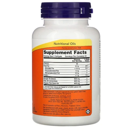 Супер Омега 3-6-9 Super Omega 3-6-9 Now Foods 1200 мг 90 желатиновых капсул: цены и характеристики