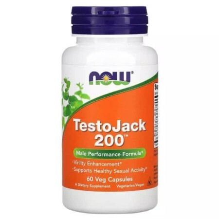 Репродуктивне здоров'я чоловіків ТестоДжек TestoJack 200 Now Foods 60 вегетаріанських капсул