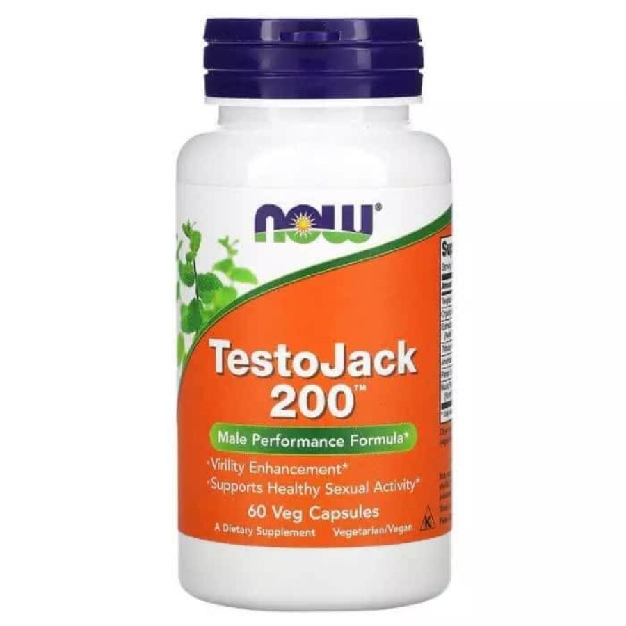 Репродуктивне здоров'я чоловіків ТестоДжек TestoJack 200 Now Foods 60 вегетаріанських капсул: ціни та характеристики
