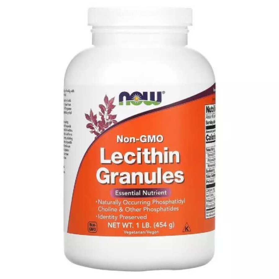 Гранули Лецитину Now Foods 1 фунт (454 гр): ціни та характеристики