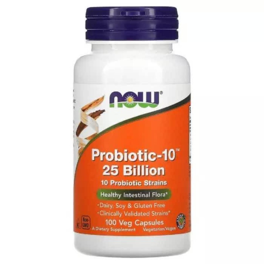 Пробиотический комплекс Probiotic 25 Billion Now Foods 100 вегетарианских капсул: цены и характеристики
