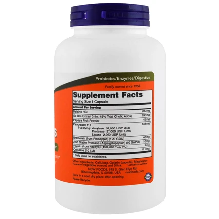 Супер Ензими Now Foods 180 капсул: ціни та характеристики