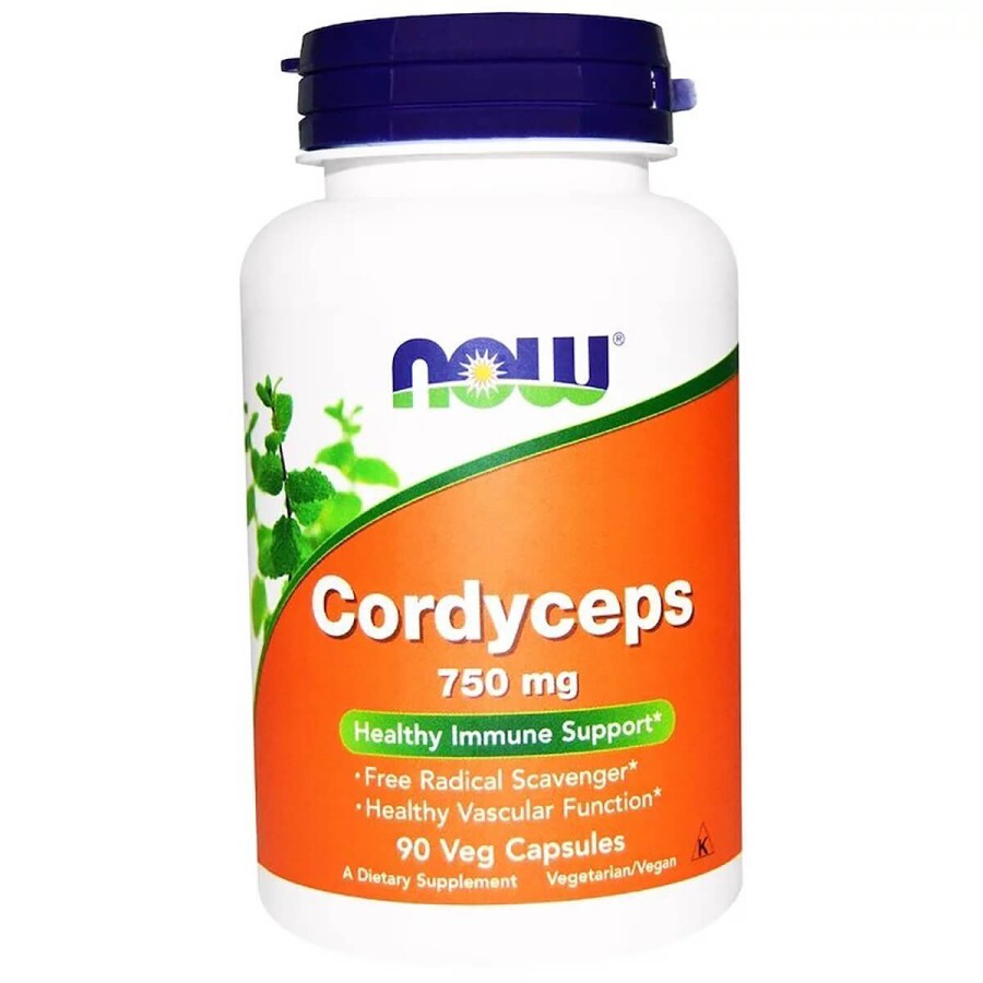 Грибы Кордицепс 750 мг Now Foods Cordyceps 90 капсул: цены и характеристики