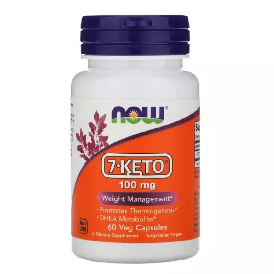 7-KETO (Дегідроепіандростерон) Now Foods 100 мг 60 вегетаріанських капсул: ціни та характеристики
