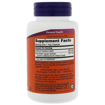 Индол 3 Карбинол (I3C) 200 мг Now Foods 60 желатиновых капсул: цены и характеристики
