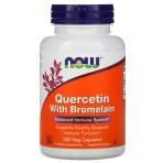 Кверцетин з бромелайн Quercetin with Bromelain Now Foods 120 вегетаріанських капсул: ціни та характеристики