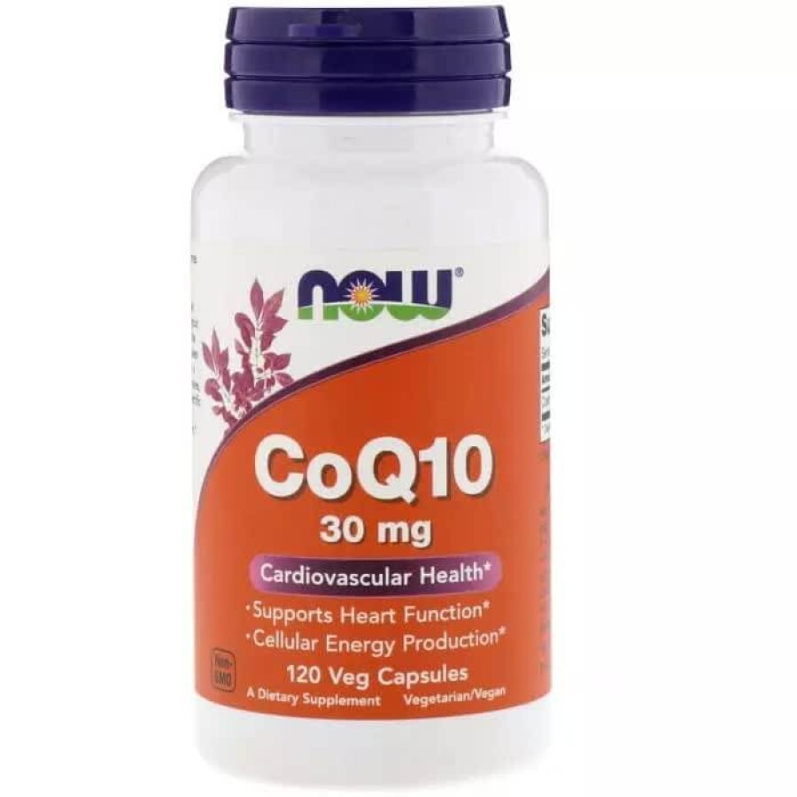Коэнзим Q10 30 мг Now Foods 120 гелевых капсул: цены и характеристики
