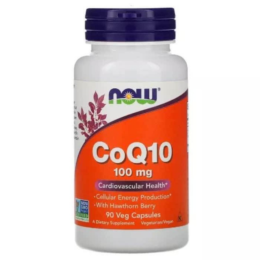 Коензим Q10 з глодом CoQ10 With Hawthorn Berry Now Foods 100 Мг 90 капсул: ціни та характеристики