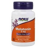 Мелатонін 3 мг Now Foods 60 капсул