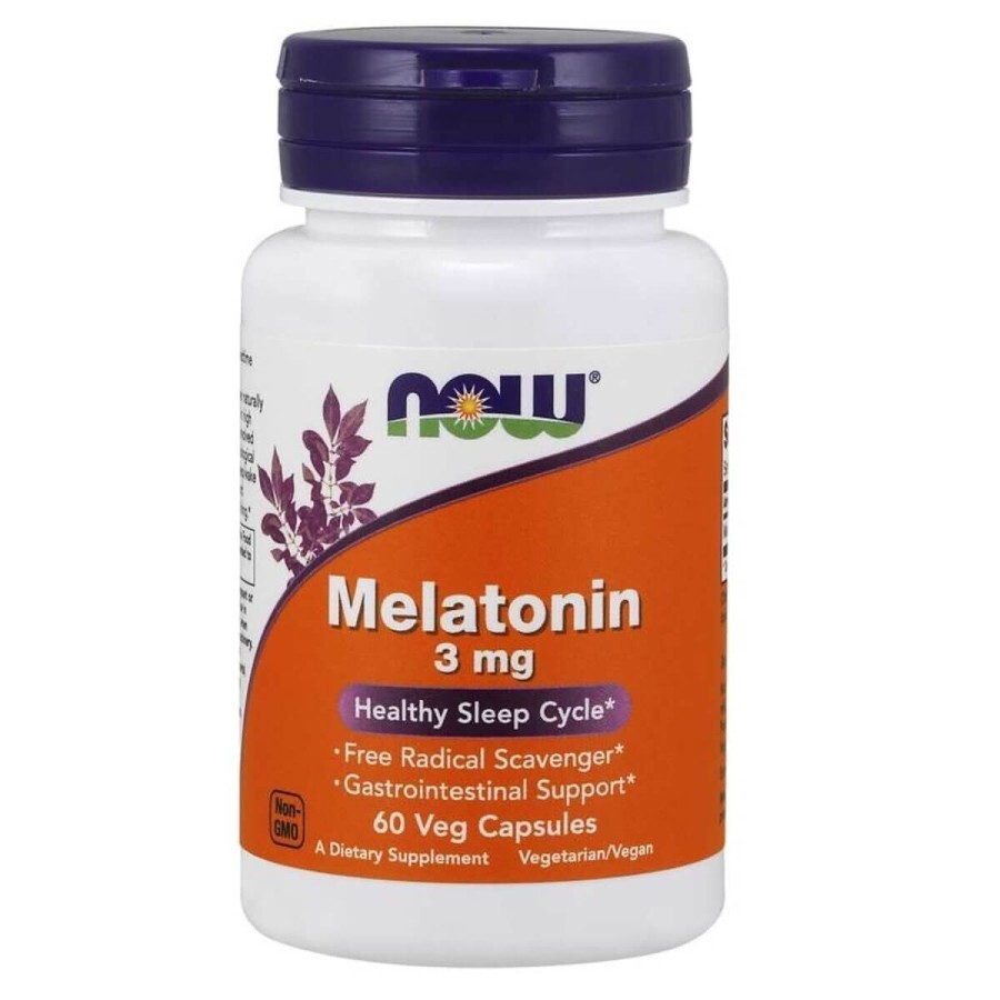 Мелатонин 3 мг Now Foods 60 капсул: цены и характеристики